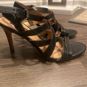 New Ann Taylor leather heel sandal size 9